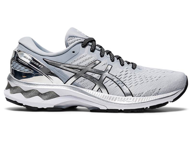 Dámské Běžecké Boty Asics GEL-KAYANO 27 PLATINUM Šedé 05839JMAF